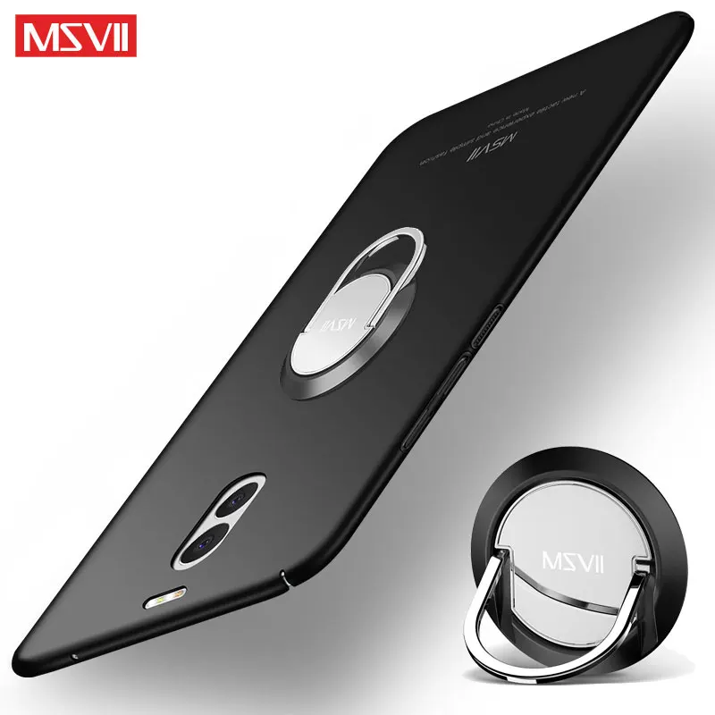 

For Meizu M6 M5 M3 Note Case Cover MSVII Finger Ring Matte Hard Cover For Meizu M5 M3s Mini Holder Back Cover For Meizu M6 Case