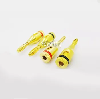 

Smonisia 50pcs/lot Gold-plating Fever Banana Plug Speaker Amplifier Terminal Socket 4mm