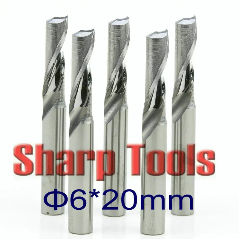 single flute end mill cnc router bits for aluminium milling tools cutter_1