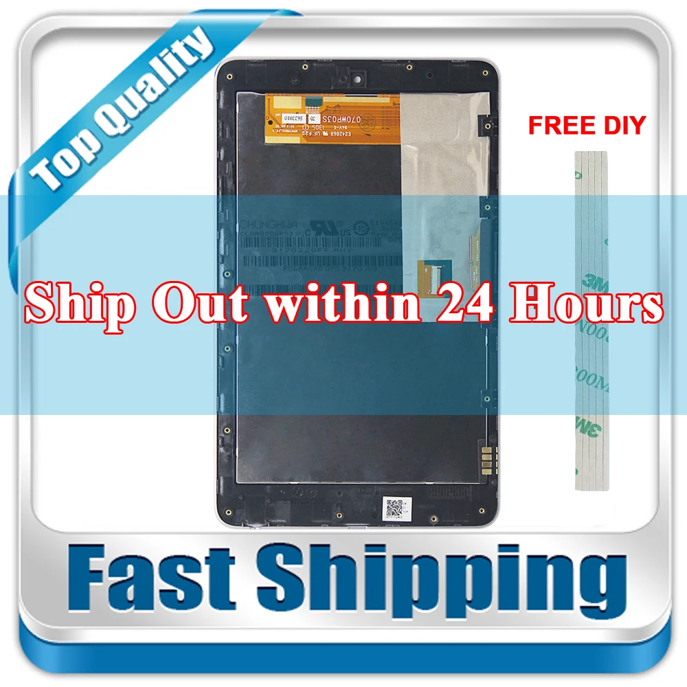 Новый для Asus Google Nexus 7 Nexus7 2012 ME370 ME370T Wifi Замена ЖК-дисплей сенсорный экран с рамкой в