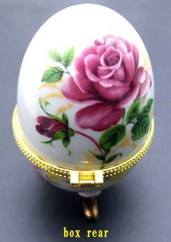 Qingmos многоцветный китайский керамический 70*100 мм яйцо многофункциональное коробка для ювелирных изделий дисплеи с подарочная шкатулка для