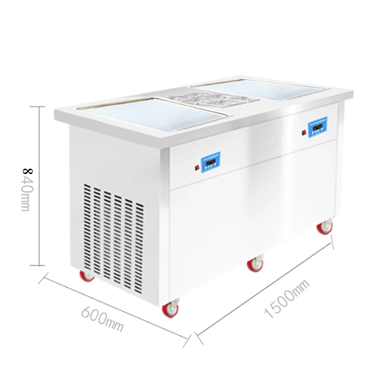 

smart Thai commercial fried ice cream machine 20 inches pan fried ice cream roll machine WITH REFRIGERANT 110v/220v