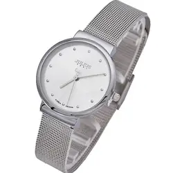 Thin Lady Women's Watch Japan Quartz Hours Clock Top Fine Fashion Dress Business Bracelet Stainless Steel Lover's Girl Gift Box