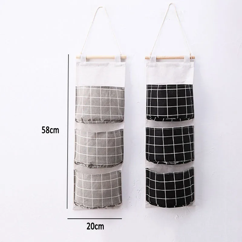 New Organizer Foldable Plaid Hanging Pocket Storage Bag Bonsai Phone Hang Wall Home Dormitory Hanging Organizador 2019 Hot New Organizer Foldable Plaid Hanging Pocket Storage Bag Bonsai Phone Hang Wall Home Dormitory Hanging Organizador 2019 Hot