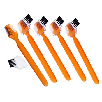 

5Pcs Multifunction Makeup Eye Brow Razor Blade Eyebrow Comb Lash Brush 2-Way Eyebrow Trimmer Shaper Shaver Face Hair Remover Set