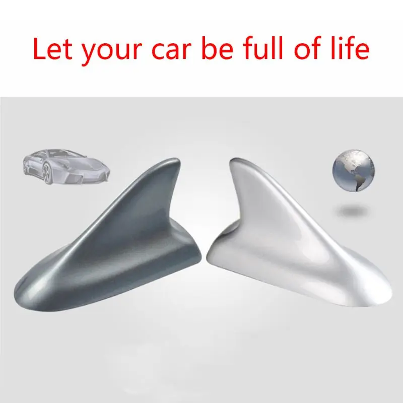 

For VW Nissan Honda BMW Toyota Camry Shark Fin Decoration Antenna Car Aerial Roof Accessories White Red Silver Black