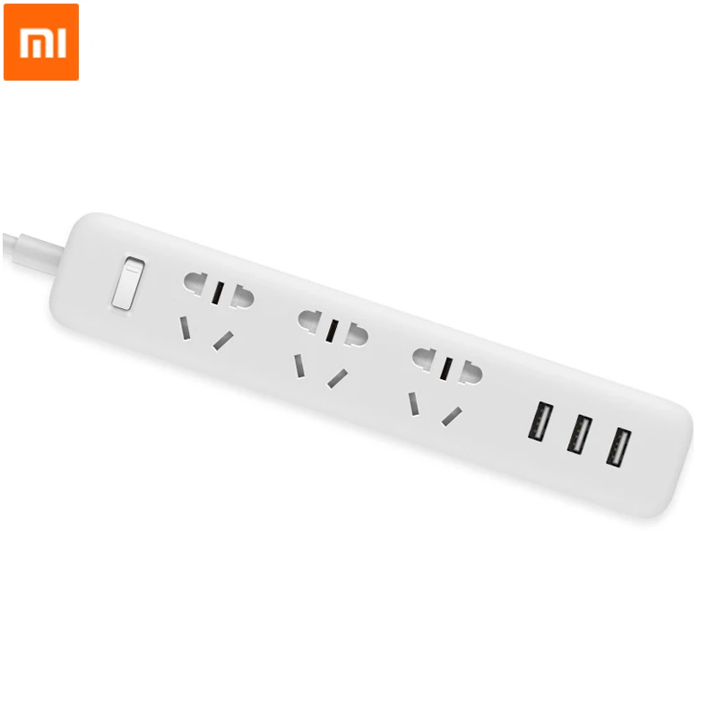 Xiaomi mi смарт-адаптер с 3 разъемами USB 2A для быстрой зарядки mi ni универсальный блок питания - Цвет: AU White