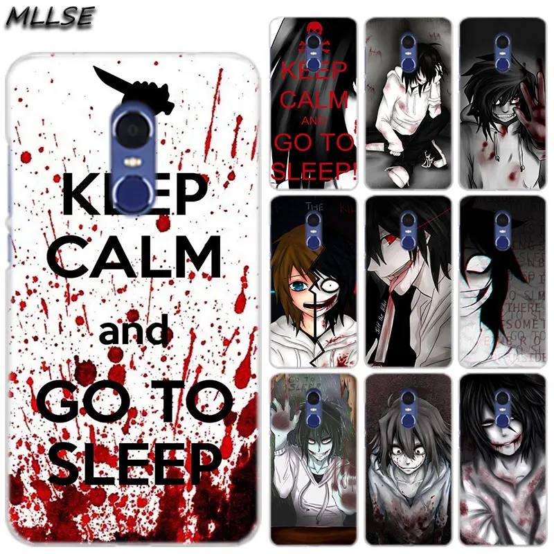 

MLLSE anime Jeff The Killer Fashion Clear Case Cover for Xiaomi Play Rdemi S2 3S 4A 5A 5Plus 6A Pro Note 6 5A 4X 4 7 Cover Hot