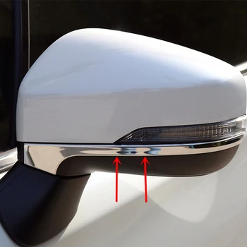 

For Subaru Forester 2019 2020 Stainless Steel Exterior Car Side Mirror Decorative Strips Cover Trim 2 pieces Car Accessories