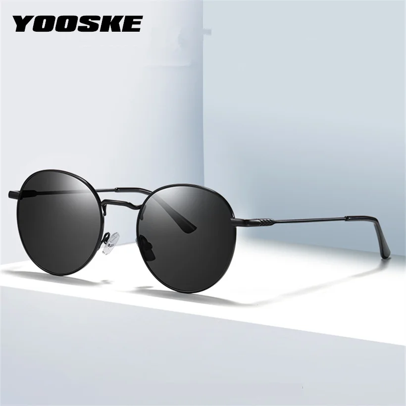 

YOOSKE Polarized Sunglasses Women Vintage Round Sun Glasses for Men Classic Driving Sunglass Brand Designer Outdoor Eyewear