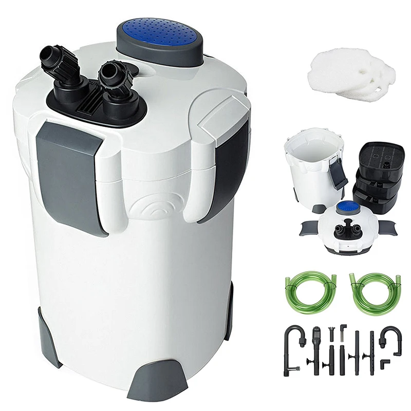 

18W 1000L/h SUNSUN HW-402B 3-Stage Aquarium External Canister Filter with 9W UV Sterilizer for Fish Tank Outside Filter 265 GPH