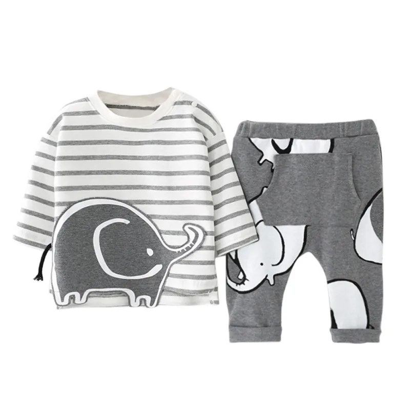 

Newborn Baby Boys Girls Clothes Sets Outfits Cotton Cartoon Suit for Infant Baby Clothing Pajamas Sets Spring 2018