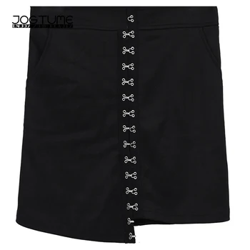 

Woman Ol Mini Skirt 2018 Summer Fashion Button Bodycon Elegant Party Skirt for Women Plus Size Ladies Mini Short Skirt Black