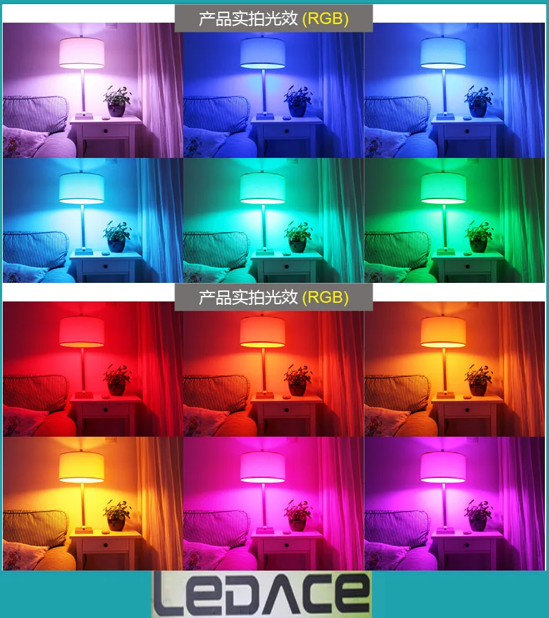 Высокое качество 10wrgb E14 GU10 E27 RGB светодиодный лампы 16 видов цветов Изменение rgb