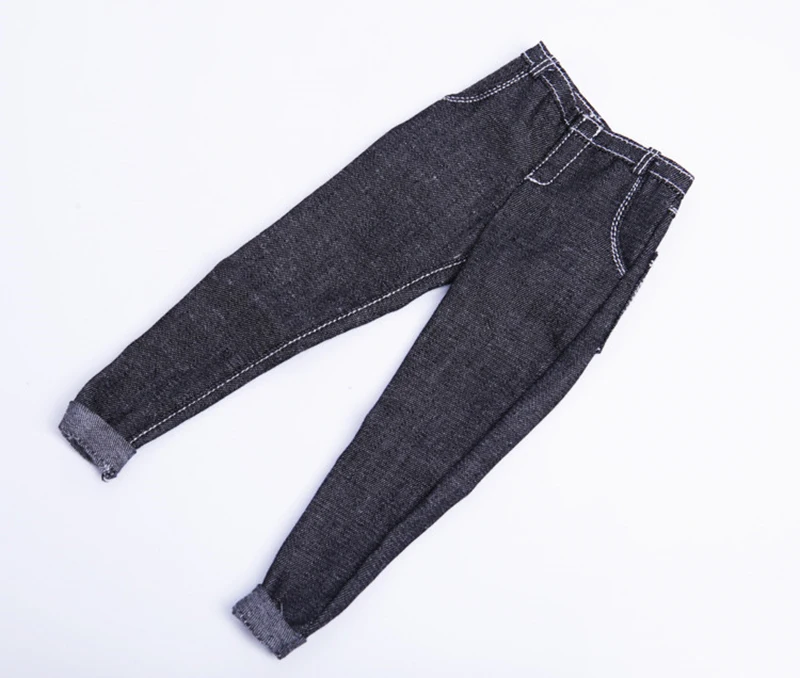1 6 Dark Grey Pull Top Jeans Vêtements Set Chaussures Pour 12 /'/' Phicen