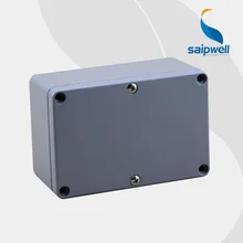 2015 High Quality IP66 Aluminium Extrusion Box Enclosure 120*80*55 with 6 Screws and 2 Iron Mounting Feet