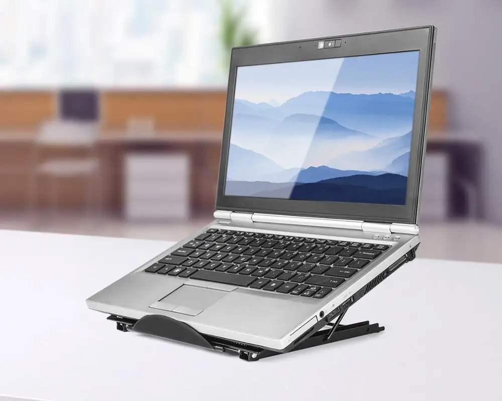 Mesh Ventilated Adjustable Laptop Stand holder cooler Folding Portable For Laptop Notebook Tablet