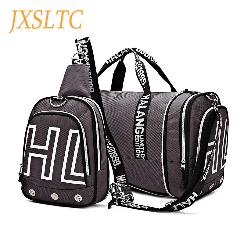 0 : Buy JXSLTC Fashion Mens Travel Bag Multifunctional Foldable Chest backpack ...