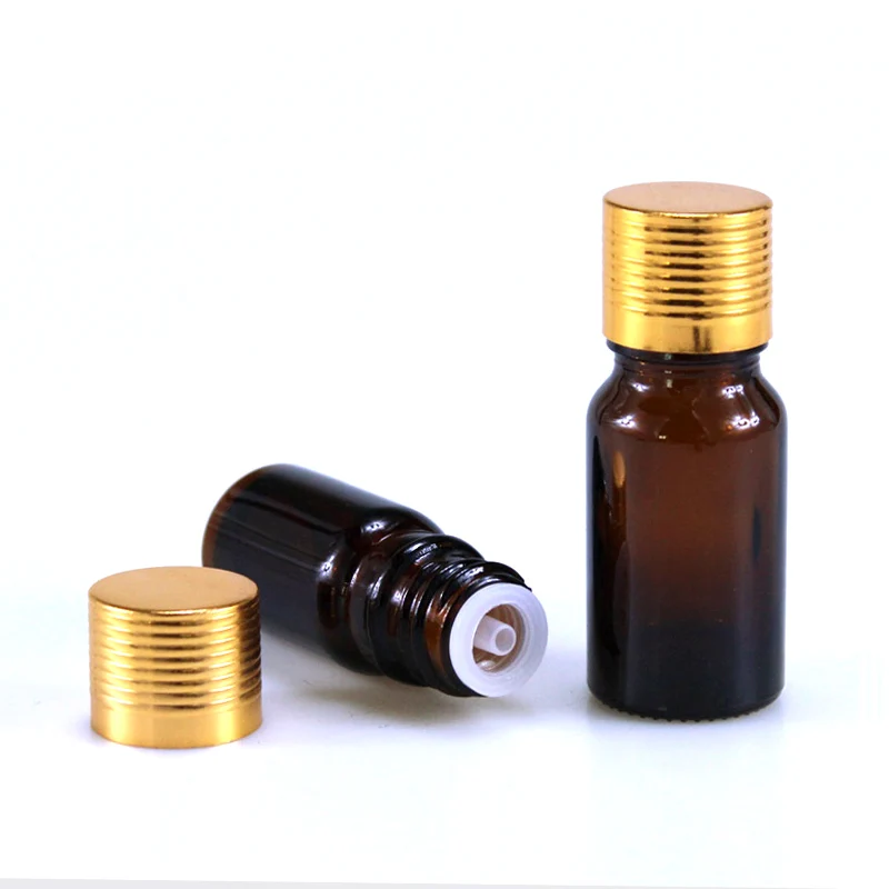 Frascos de Vidro Portáteis do Óleo Essencial da Garrafa Teste da Amostra do Tampão Conta-gotas de 5ml10ml15ml com o Redutor do Orifício e a Garrafa do Teste Peças Lote Ambarino da Amostra do Tampão 50 - 6 Beleza e saúde