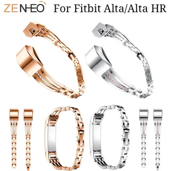 

Luxury Stainless Steel For Fitbit Alta/Alta HR Watch Band Adjustable Bracelet Wrist Strap for Fitbit Alta HR Smart Watches strap