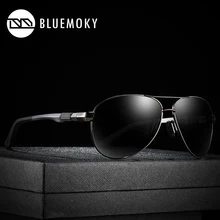 Мужские поляризованные солнцезащитные очки BLUEMOKY, поляризационные, UV400, дизайнерские, брендовые, солнцезащитные очки для мужчин, Полароид, для вождения