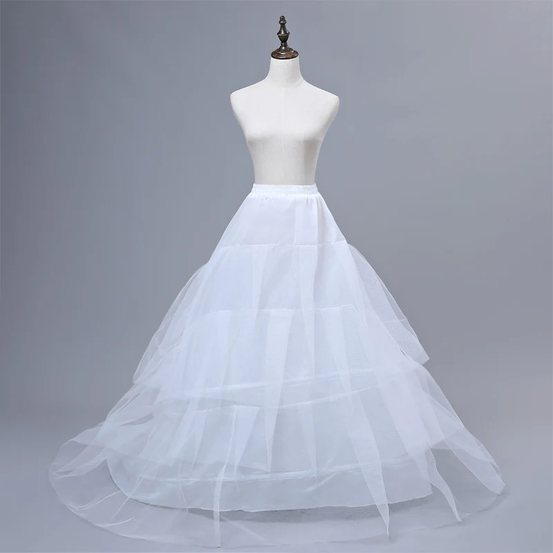 E JUE Шунг, 3 комплекта/партия слоев пряжи поезд юбка-американка бальное платье кринолин скольжения нижняя для свадебное платье Высокое качество