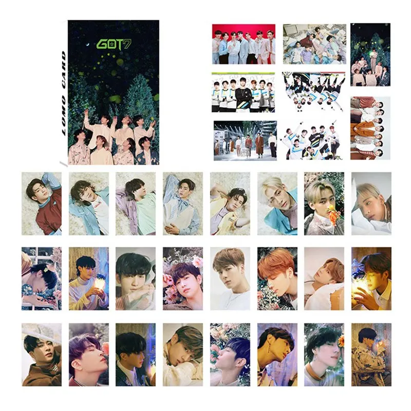 

32Pcs/Set GOT7 Album Photocard Fans Gift Self Made Paper Poster Photo Card Collection Stationery Set