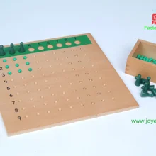 5025 доска разделения материалы montessori набор для дома и школы образовательные Развивающие игрушки для детей Детские деревянные игрушки