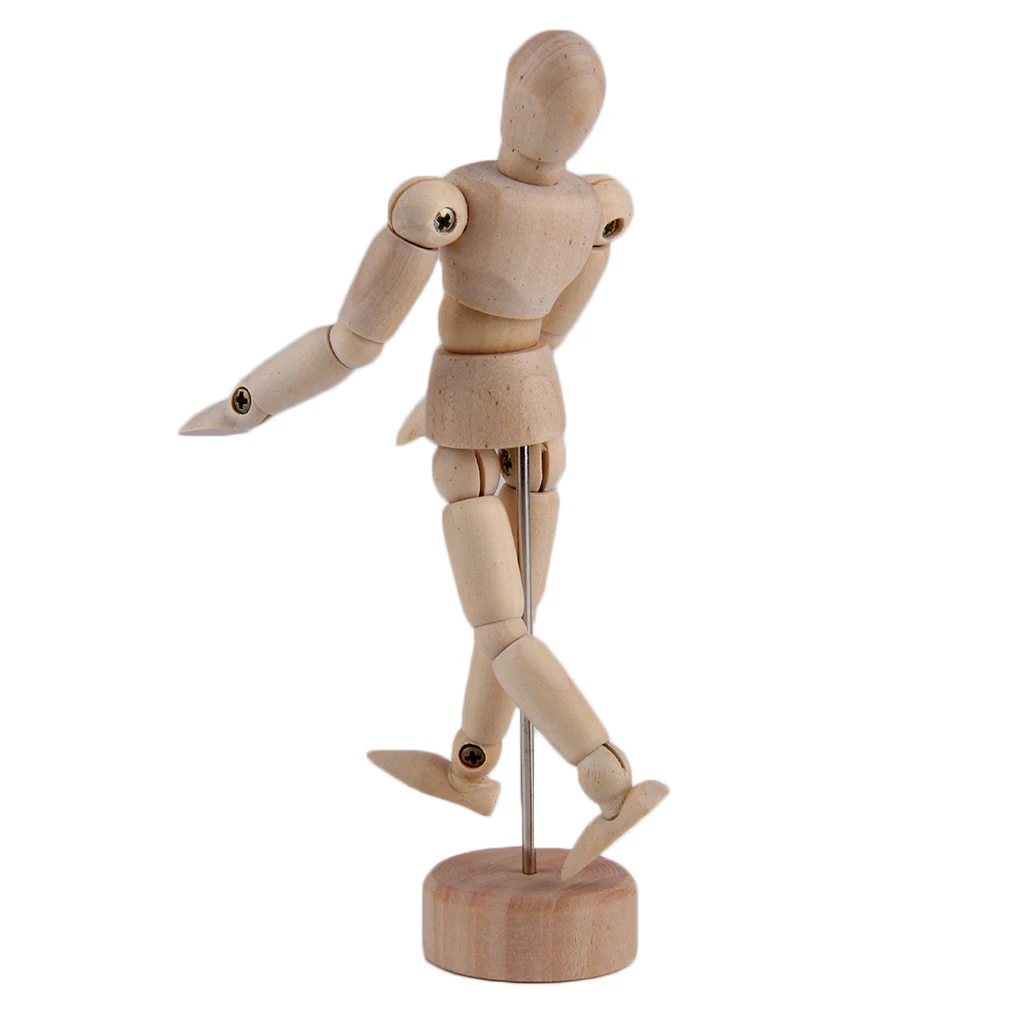 4," Рисунок Модель деревянный человек мужской манекен Собранный манекен кукла