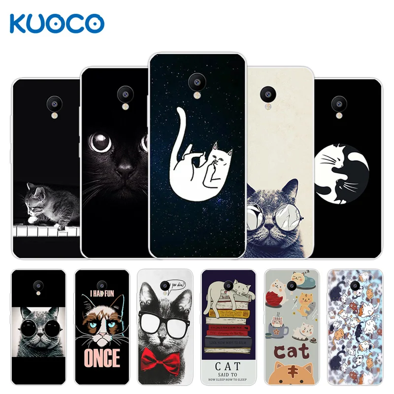 

For Meizu M3S Mini Case for Meizu M3 Mini Cover Slim TPU Silicon Soft Shell Dif Cat Design for Meizu M3S Meilan M3S Phone Funda