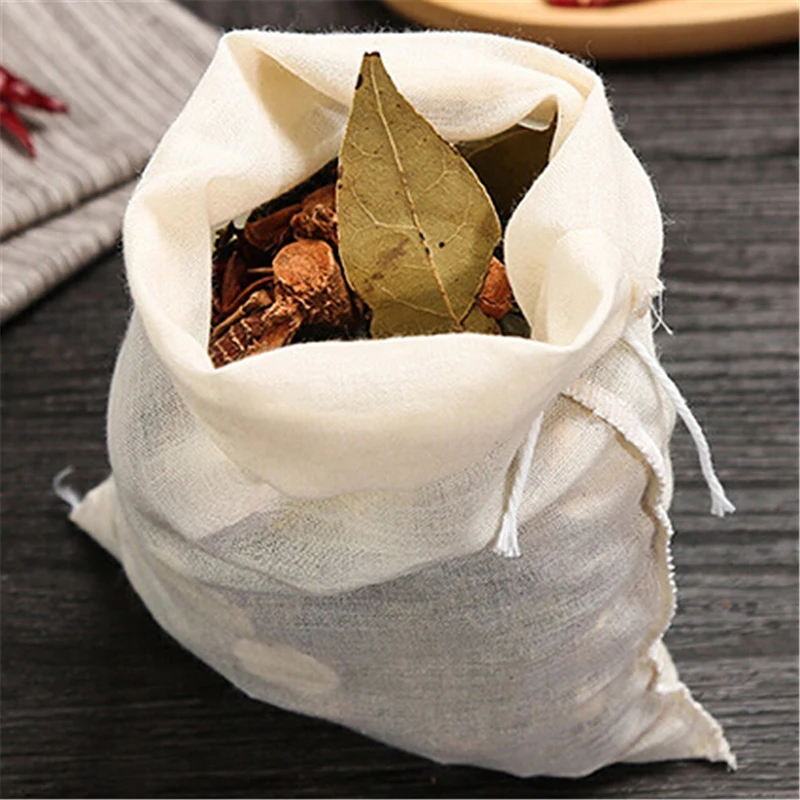 

10Pcs/Lot Teabags Empty Scented Tea Bags Heal Seal Filter Paper With String For Herb Loose Tea 3 Size
