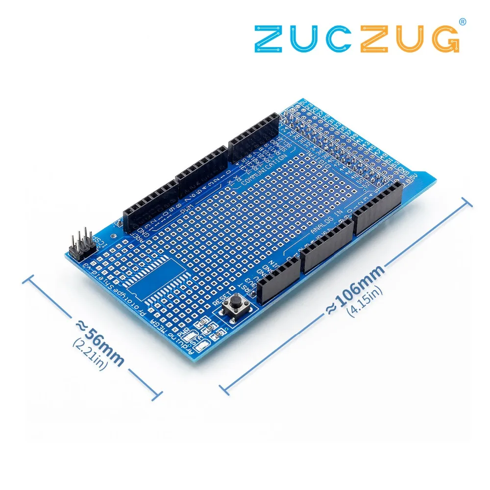 

Proto Prototype Shield V3.0 V3 Expansion Development Board + Mini PCB Breadboard 170 Tie Point For Arduino MEGA