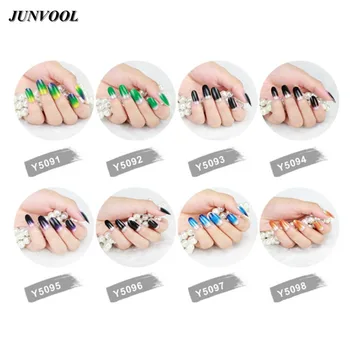 

Nail Art 16pcs Glitter Gradient Rainbow Sexy Design Nails Wrap Sticker New Manicure Foil Decor Decal Adhesive Nail Art Sticker