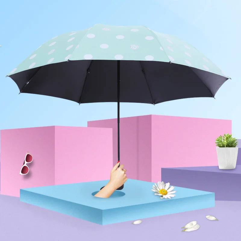 YADA Design Cartoon Dot Elephant Umbrellas Folding Rainy Children Umbrella For Women Girls Boys UV Lovely Animal Umbrella YD146