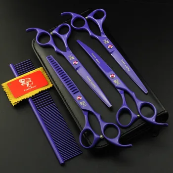 

7 inch High Quality Pet scissors sets,JP440C,61HRC,Straight & Thinning & 2 Curved scissors sets ,4PCS/package