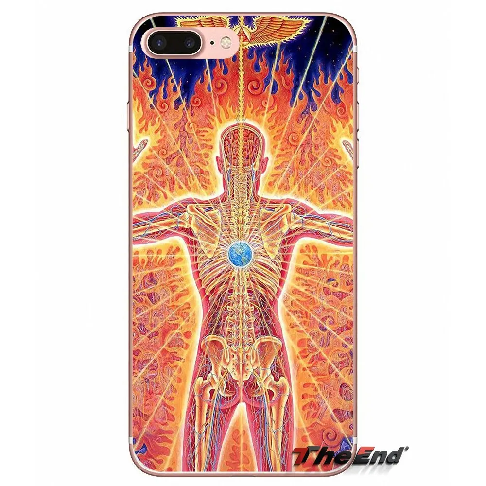 Alex gray Progress Soul Kiss Muse TPU чехол для iPhone X 4 4S 5 5S 5C SE 6 6S 7 8 Plus Samsung Galaxy J1 J3 J5 J7 A3 A5 2016 2017|case for