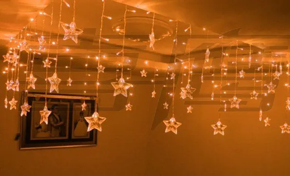 Whole And Retail Christmas Lights Setting Wall Decoration 0 75 Whole And Retail Christmas Lights Setting Wall Decoration 0 75 8 Meters Golden Star