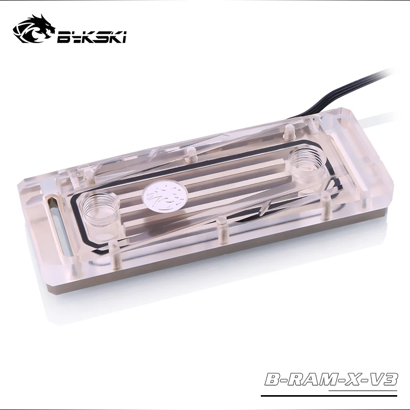 

Bykski Water Cooling Block Cooler for Cpu Dual Channel 2pcs RAM or 4 Channel 4pcs RAM Cooled RGB Radiator Heat Sink Copper