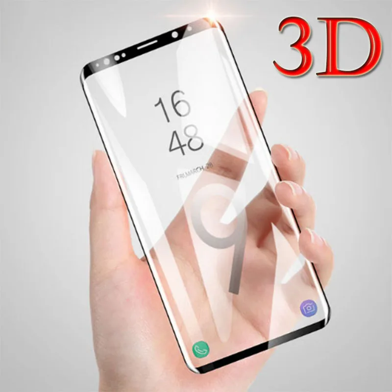 

for samsung galaxy s8 Galaxy S9 S6 S7 Edge Plus Tempered Glass 3D Curved Screen Guard For Samsung s7 s9 Protective glas Pelicula