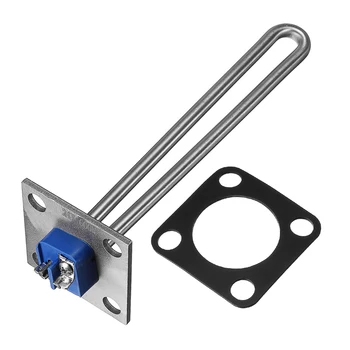 

Water Heater Element Flat Flange electric heat tube copper thread immersion water Heating Element DC 24v 600w With Gasket