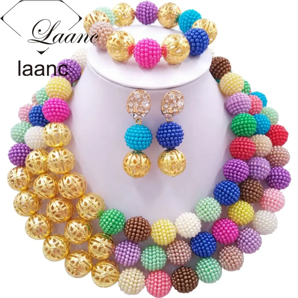 

Nigerian Wedding African Beads Multicolor laanc AL058