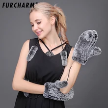 Rex перчатки из кроличьего меха новые женские роскошные брендовые перчатки из натурального меха модные гуанты русские женские теплые зимние перчатки