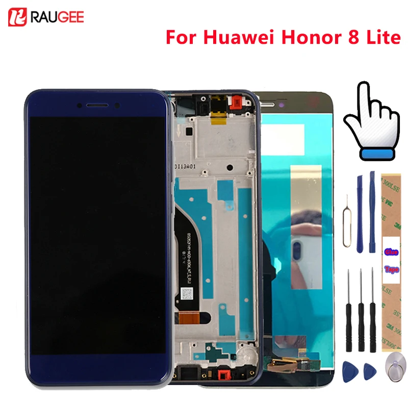 Скидка Для huawei Honor 8 Lite ЖК дисплей сенсорный экран тест хороший дигитайзер сборка Замена для huawei Honor 8 Lite 5,2 дюймов