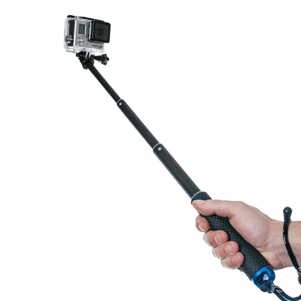 

Aluminum Alloy Extendable Self Selfie Stick Handheld Monopod Dive Since for Gopro Hero 4 3+ 3 2 sj4000 Xiaomi yi Sport Camera