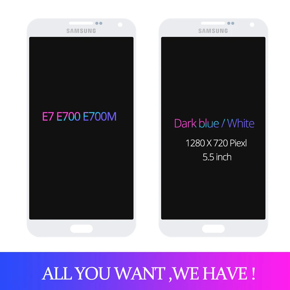 Может регулировать E700 ЖК экран для Samsung Galaxy E7 E700F E7000 E7009 полный сенсорный