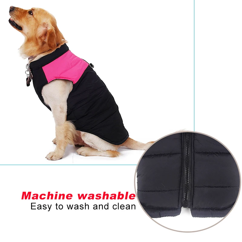 Высококачественный хлопковый жилет, уплотненный теплый водонепроницаемый Зимний тканевый жилет для питомцев, 4 цвета, костюм для собак, одежда, размер XS-7XL
