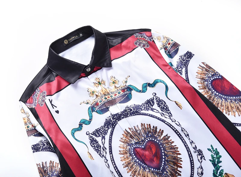 XIMIWUA 2019 Newest Style Men Shirts 3d Print Turn-down Collar Floral Shirt Casual Slim Fit Long Sleeve Mens Button Shirt Large