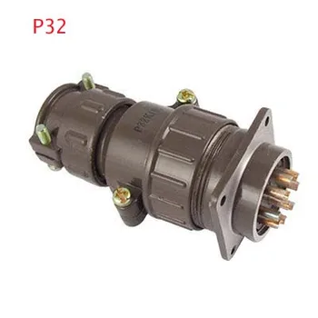 

1PC P32K AC 250V 25A 4/7/8/10/12/14/19 Pins Circular Aviation Connector Socket Housing Diameter 32MM