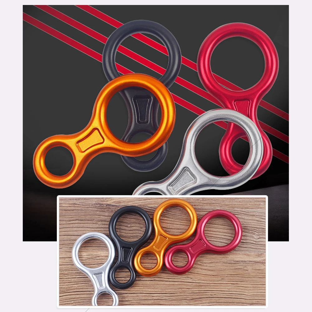 Magnalium بطيئة النسب جهاز 8 حلقة الهروب حبل اكسسوارات تسلق الصخور في الهواء الطلق آمنة السليل عشوائي سحب قوة Magnalium بطيئة النسب جهاز 8 حلقة الهروب حبل اكسسوارات تسلق الصخور في الهواء الطلق آمنة السليل عشوائي سحب قوة