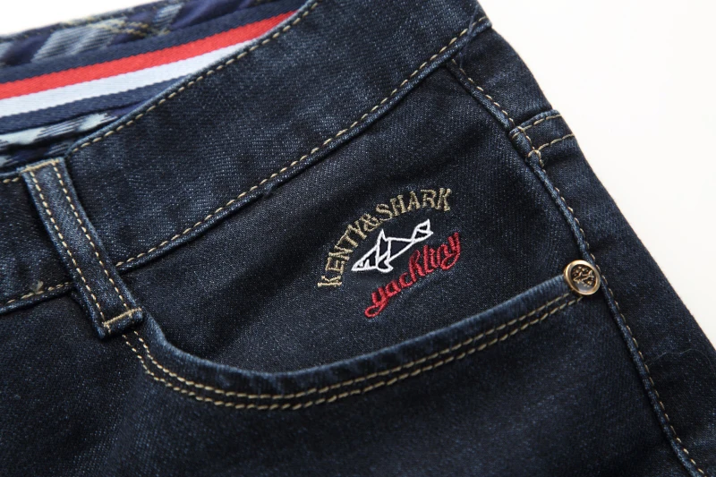 Новинка Kenty Shark повседневные мужские джинсы прямые модные джинсы хлопковые однотонные мужские джинсы хорошего качества 911